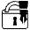 Locked With Pen Emoji from EmojiTwo Black Set