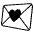 Love Letter Emoji from EmojiTwo Black Set