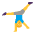 Man Cartwheeling Flat Default Emoji from Fluent Emoji Flat Set