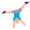 Man Cartwheeling Flat Medium Light Emoji from Fluent Emoji Flat Set