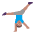 Man Cartwheeling Flat Medium Emoji from Fluent Emoji Flat Set