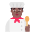Man Cook Flat Medium Dark Emoji from Fluent Emoji Flat Set