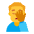 Man Facepalming Flat Default Emoji from Fluent Emoji Flat Set
