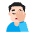 Man Facepalming Flat Light Emoji from Fluent Emoji Flat Set