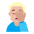 Man Facepalming Flat Medium Light Emoji from Fluent Emoji Flat Set