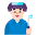 Man Factory Worker Flat Light Emoji from Fluent Emoji Flat Set