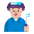 Man Factory Worker Flat Medium Light Emoji from Fluent Emoji Flat Set