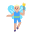 Man Fairy Flat Medium Light Emoji from Fluent Emoji Flat Set