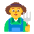 Man Farmer Flat Default Emoji from Fluent Emoji Flat Set