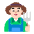 Man Farmer Flat Light Emoji from Fluent Emoji Flat Set