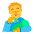 Man Feeding Baby Flat Default Emoji from Fluent Emoji Flat Set