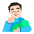 Man Feeding Baby Flat Light Emoji from Fluent Emoji Flat Set