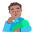 Man Feeding Baby Flat Medium Emoji from Fluent Emoji Flat Set