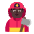 Man Firefighter Flat Dark Emoji from Fluent Emoji Flat Set