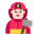 Man Firefighter Flat Light Emoji from Fluent Emoji Flat Set