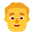 Man Flat Default Emoji from Fluent Emoji Flat Set