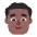 Man Flat Medium Dark Emoji from Fluent Emoji Flat Set