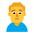 Man Frowning Flat Default Emoji from Fluent Emoji Flat Set