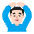 Man Gesturing Ok Flat Light Emoji from Fluent Emoji Flat Set