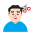 Man Getting Haircut Flat Light Emoji from Fluent Emoji Flat Set