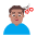 Man Getting Haircut Flat Medium Emoji from Fluent Emoji Flat Set