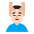 Man Getting Massage Flat Light Emoji from Fluent Emoji Flat Set
