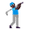 Man Golfing Flat Dark Emoji from Fluent Emoji Flat Set