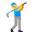 Man Golfing Flat Default Emoji from Fluent Emoji Flat Set