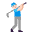 Man Golfing Flat Light Emoji from Fluent Emoji Flat Set