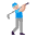 Man Golfing Flat Medium Light Emoji from Fluent Emoji Flat Set