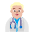 Man Health Worker Flat Medium Light Emoji from Fluent Emoji Flat Set
