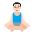 Man In Lotus Position Flat Light Emoji from Fluent Emoji Flat Set