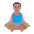 Man In Lotus Position Flat Medium Emoji from Fluent Emoji Flat Set