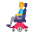 Man In Motorized Wheelchair Flat Default Emoji from Fluent Emoji Flat Set