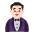 Man In Tuxedo Flat Light Emoji from Fluent Emoji Flat Set