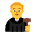 Man Judge Flat Default Emoji from Fluent Emoji Flat Set