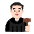 Man Judge Flat Light Emoji from Fluent Emoji Flat Set