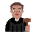 Man Judge Flat Medium Emoji from Fluent Emoji Flat Set