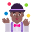 Man Juggling Flat Medium Dark Emoji from Fluent Emoji Flat Set