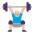 Man Lifting Weights Flat Medium Light Emoji from Fluent Emoji Flat Set