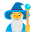 Man Mage Flat Default Emoji from Fluent Emoji Flat Set