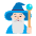 Man Mage Flat Light Emoji from Fluent Emoji Flat Set