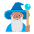 Man Mage Flat Medium Emoji from Fluent Emoji Flat Set