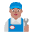 Man Mechanic Flat Medium Emoji from Fluent Emoji Flat Set