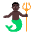 Man Merpeople Flat Dark Emoji from Fluent Emoji Flat Set