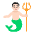 Man Merpeople Flat Light Emoji from Fluent Emoji Flat Set