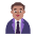 Man Office Worker Flat Medium Emoji from Fluent Emoji Flat Set