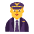 Man Pilot Flat Default Emoji from Fluent Emoji Flat Set