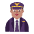 Man Pilot Flat Medium Emoji from Fluent Emoji Flat Set