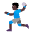 Man Playing Handball Flat Dark Emoji from Fluent Emoji Flat Set